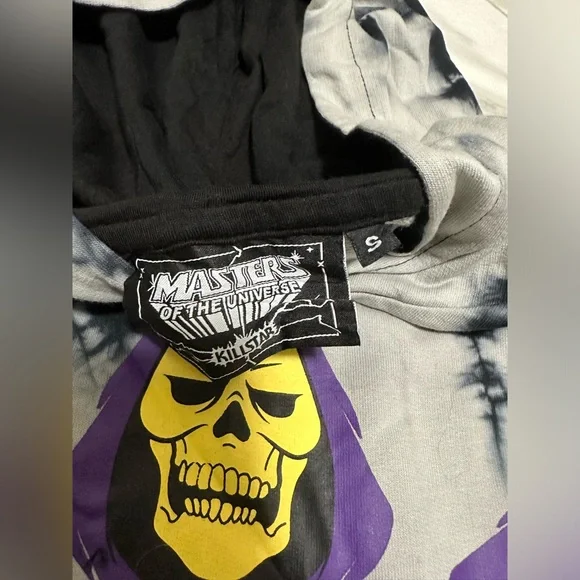 Killstar Masters of the universe skeletor skull reaper tye dye hoodie NEW no tag - Picture 5 of 9